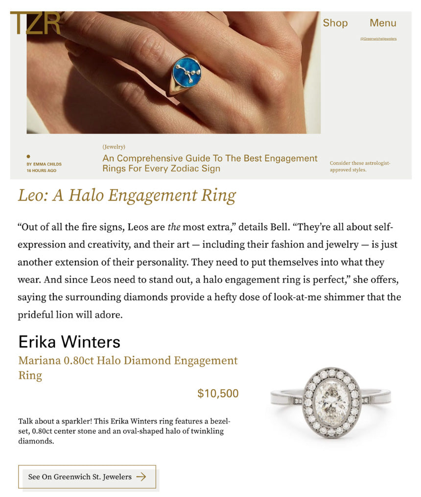 An Comprehensive Guide To The Best Engagement Rings For Every Zodiac S